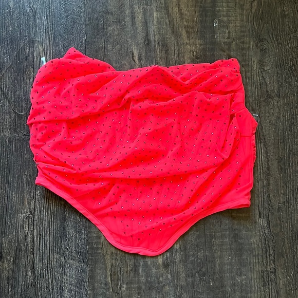 Hot pink sparkly corset top - Picture 1 of 2